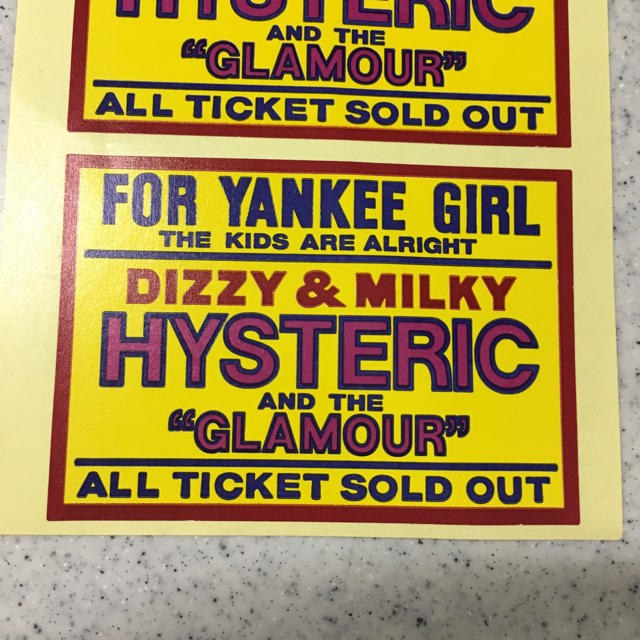 HYSTERIC GLAMOUR(ヒステリックグラマー)のHysteric Glamour シール ステッカー   エンタメ/ホビーのコレクション(ノベルティグッズ)の商品写真