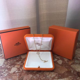 エルメス(Hermes)のHERMES 750イエローゴールド　エシャペネックレス　 K18(ネックレス)