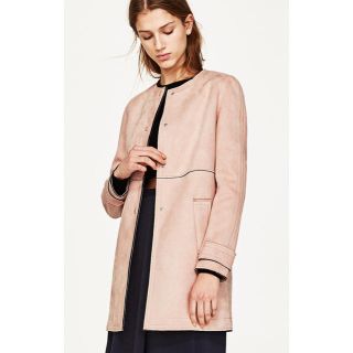 ザラ(ZARA)のお値下げZARA☆フェイクスエードコート　(スプリングコート)