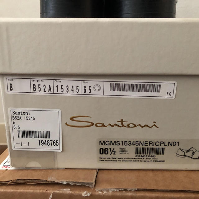 Santoni size 6.5の通販 by Reluxe_321's shop｜サントーニならラクマ - Santoni(サントーニ) ダブルモンク(ブラック) 好評超特価
