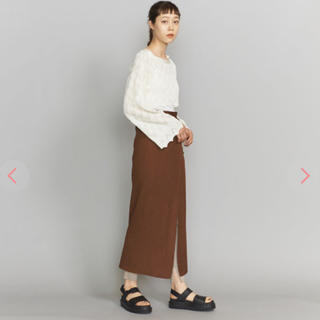 ビューティアンドユースユナイテッドアローズ(BEAUTY&YOUTH UNITED ARROWS)のTAN SOFTSHINY ラップスカート(ロングスカート)