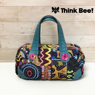 シンクビー(Think Bee!)の【Think Bee!】ハンドバッグ  リッピ　ミニボストンバッグ ブルー(ハンドバッグ)