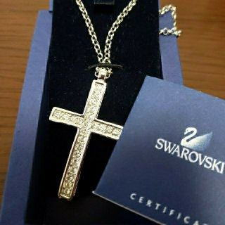 スワロフスキー(SWAROVSKI)のスワロフスキー クリスタル クロスペンダント(ネックレス)