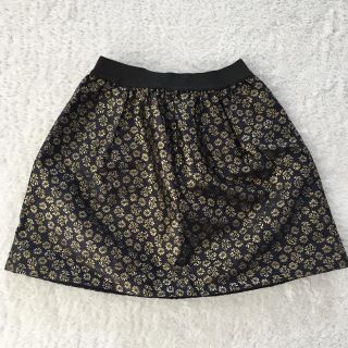 ジェイクルー(J.Crew)の超美品　J crew kids スカート　ネイビー　キッズ　花柄　(スカート)