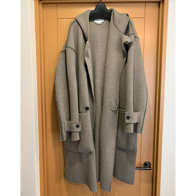 【名作】YOKE 7G WOOL  MILANO RIB HOODED COAT