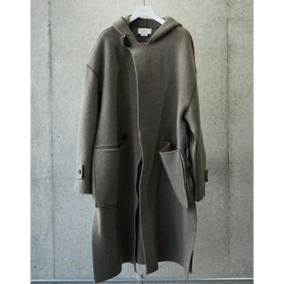 コモリ(COMOLI)の最終値下　YOKE 7G CASHMERE   RIB HOODED COAT(その他)