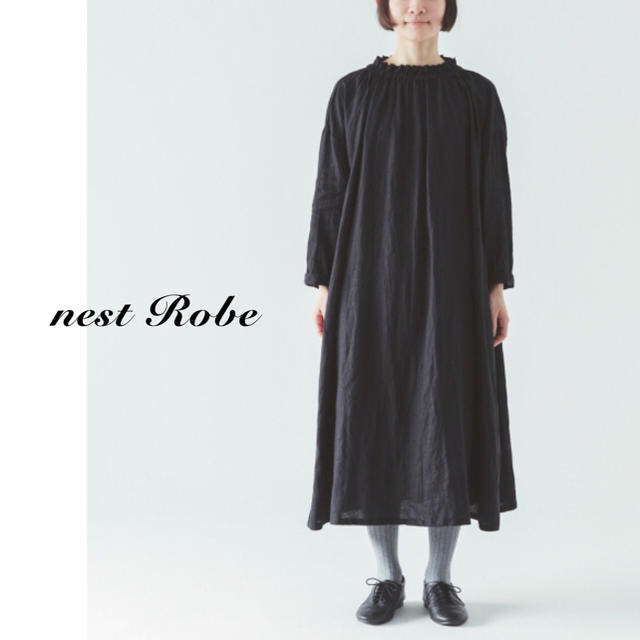 nest Robe - マロン様専用 ̈nest robe シャーリングネック ワンピースの通販 by sorafuu shop ｜ネスト