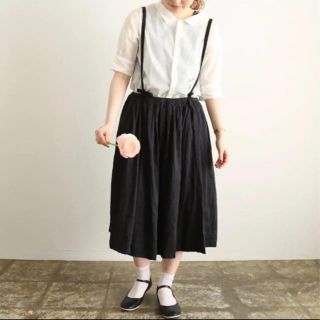 ヤエカ(YAECA)のTOUJOURS Drawstring Suspender Skirt(ロングスカート)