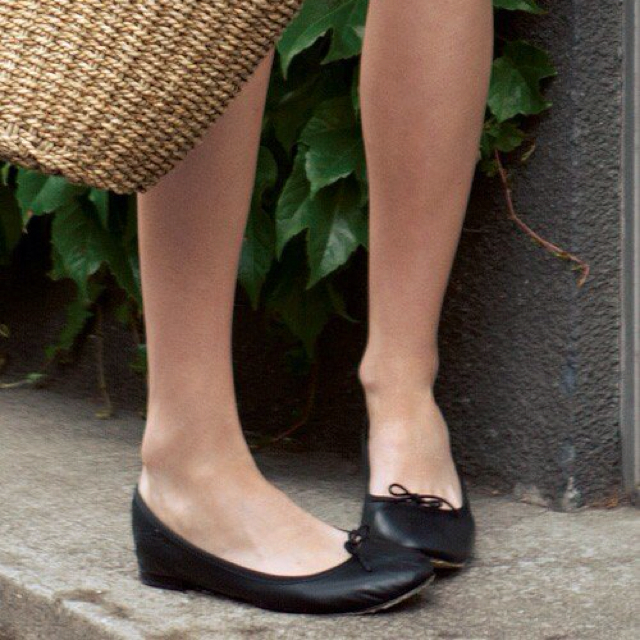 6月末まで　Repetto ブラック バレエシューズ　ヒール約3センチ Repetto レペット repetto バレエシューズ フラットシューズ
