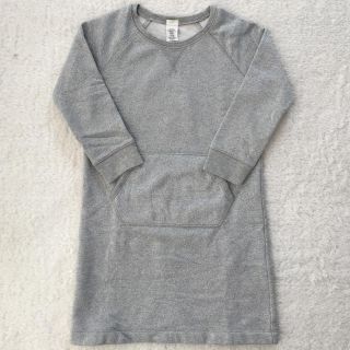 ジェイクルー(J.Crew)の美品　J crew キッズ　スウェット　ワンピース　グレー　(ワンピース)