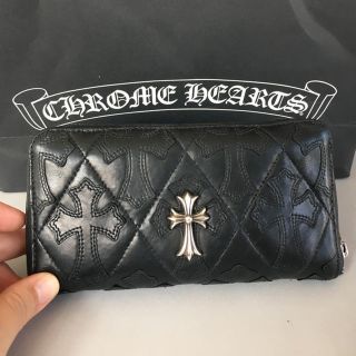 クロムハーツ(Chrome Hearts)の悟空様専用　クロムハーツウォレット・レックFジップ・セメタリークロス・(長財布)