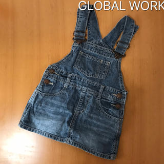 グローバルワーク(GLOBAL WORK)のグローバルワーク ジャンパースカート  デニム S(スカート)
