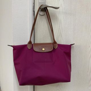 ロンシャン(LONGCHAMP)のロンシャン　プリアージュ　S  新宿高島屋購入　ダリアパープル　持ち手長め(トートバッグ)