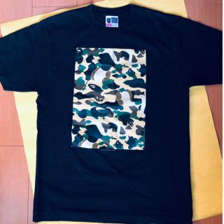 アベイシングエイプ(A BATHING APE)のA BATHING APE Tシャツ 黒 カモ柄ボックス(Tシャツ/カットソー(半袖/袖なし))