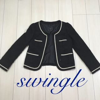 スウィングル(Swingle)のノーカラージャケット♡(ノーカラージャケット)