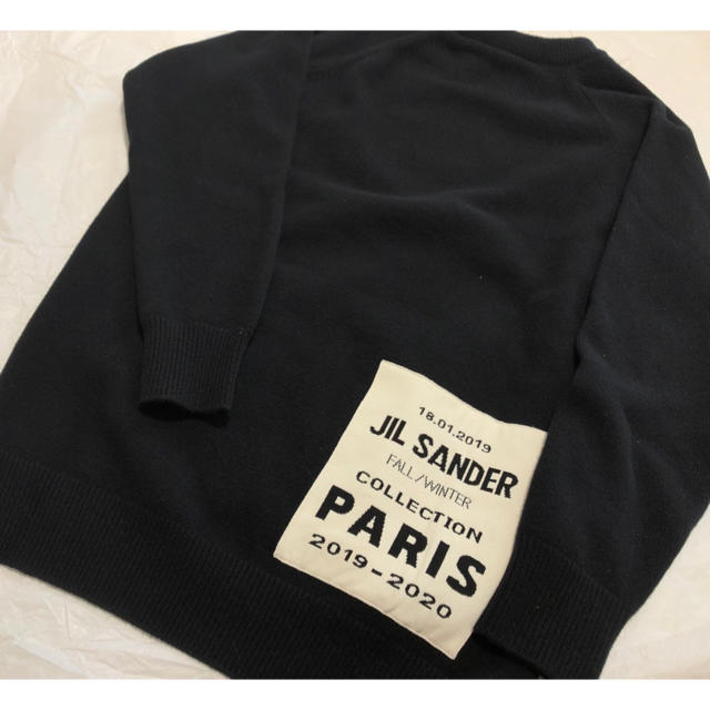 Jil Sander(ジルサンダー)の【美品　タグ付】19aw Jil Sander パッチ　スリット　セーター メンズのトップス(ニット/セーター)の商品写真