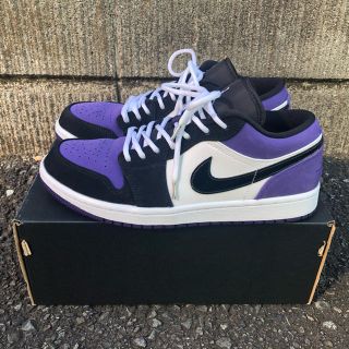 ナイキ(NIKE)のNIKE AIR JORDAN 1 LOW COURT PURPLE パープル(スニーカー)