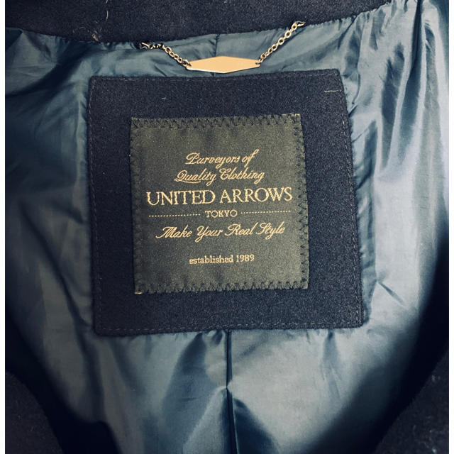 UNITED ARROWS(ユナイテッドアローズ)のメンズS ダウンコート　（ネイビー） メンズのジャケット/アウター(ダッフルコート)の商品写真