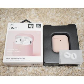 AirPods AirPods2 ケース　UNIQ LINO(ヘッドフォン/イヤフォン)