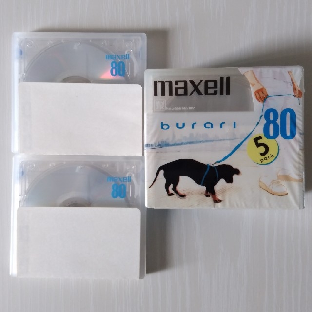 maxell(マクセル)のMDディスク 未使用 80分7枚 スマホ/家電/カメラのオーディオ機器(その他)の商品写真