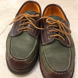 ダナー(Danner)のダナーの珍しいコンビ革靴　サイズ26.5  カラーグリーン／ブラウン(ドレス/ビジネス)