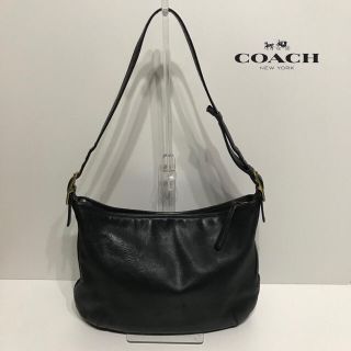 オールドコーチ 9213 レザー ワンショルダーバッグ ブラック E379