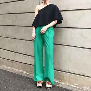 スライ(SLY)のHEM SLIT JW STRAIGHT W/PT【人気商品】【送料込み】(カジュアルパンツ)