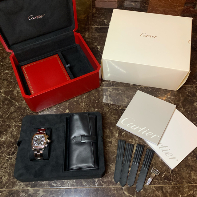 Cartier(カルティエ)のひろ様専用 カルティエ ロードスター クロノ メンズ W62020X6 オートマ メンズの時計(腕時計(アナログ))の商品写真