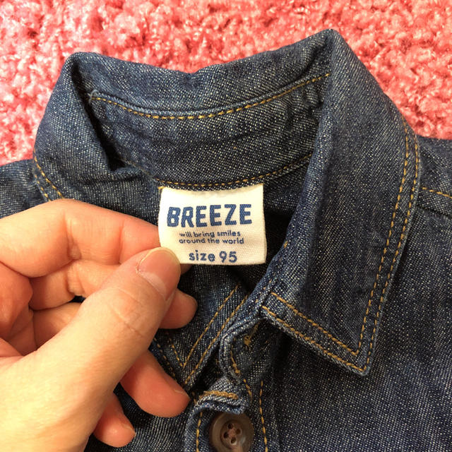 BREEZE(ブリーズ)のデニムワンピース 95 キッズ/ベビー/マタニティのキッズ服女の子用(90cm~)(ワンピース)の商品写真