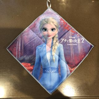 ディズニー(Disney)のキリンオリジナル　アナと雪の女王2 ハンドタオル　エルサバージョン(キャラクターグッズ)