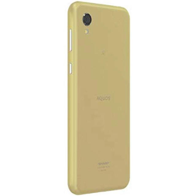 AQUOS(アクオス)の[新品]SHARP AQUOS sense２ SH-M08 アッシュイエロー スマホ/家電/カメラのスマートフォン/携帯電話(スマートフォン本体)の商品写真