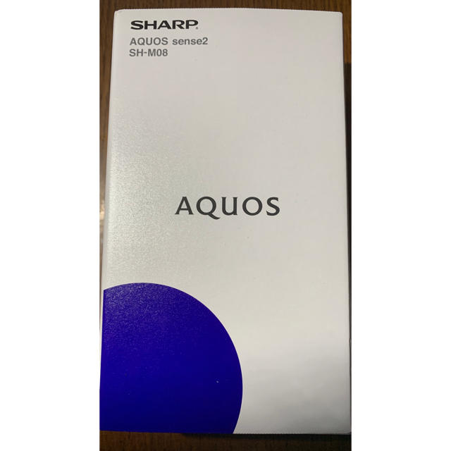 AQUOS(アクオス)の[新品]SHARP AQUOS sense２ SH-M08 アッシュイエロー スマホ/家電/カメラのスマートフォン/携帯電話(スマートフォン本体)の商品写真