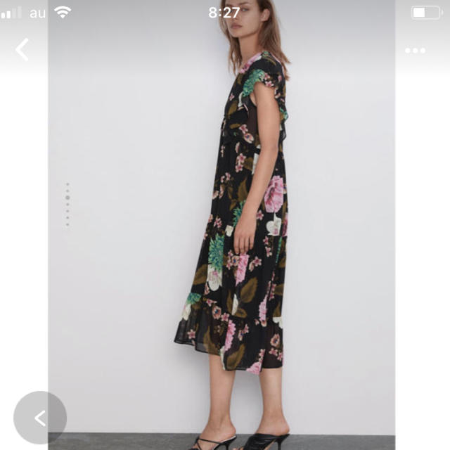 ZARA(ザラ)のZARA 花柄ワンピース レディースのワンピース(ロングワンピース/マキシワンピース)の商品写真