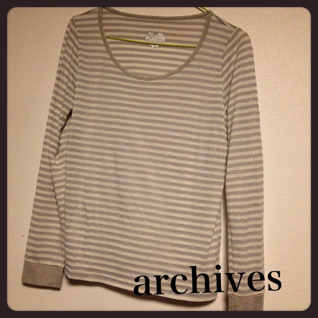 archives(アルシーヴ)の【archives】ボーダーロンT♡ レディースのトップス(Tシャツ(長袖/七分))の商品写真