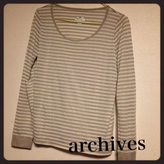 アルシーヴ(archives)の【archives】ボーダーロンT♡(Tシャツ(長袖/七分))