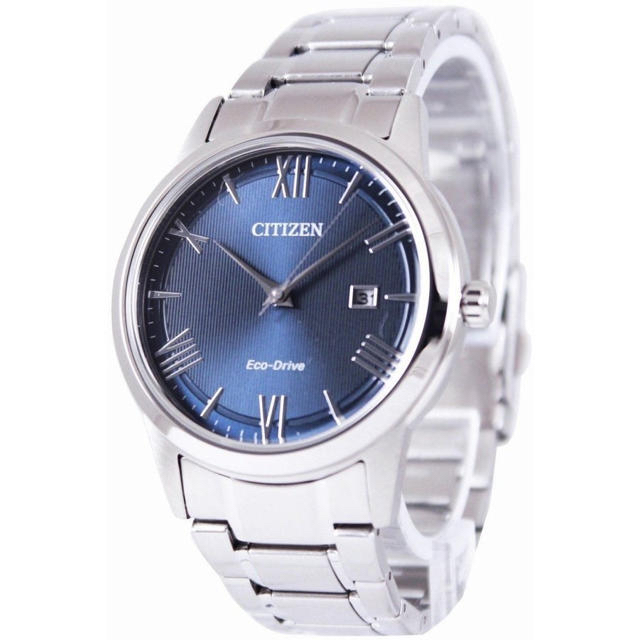 CITIZEN ECO-DRIVE BLUE DIAL AW1231-58Lメンズ