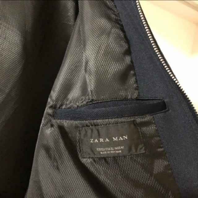 ZARA(ザラ)のZARAMAN 切り返しスタジャン M メンズのジャケット/アウター(スタジャン)の商品写真