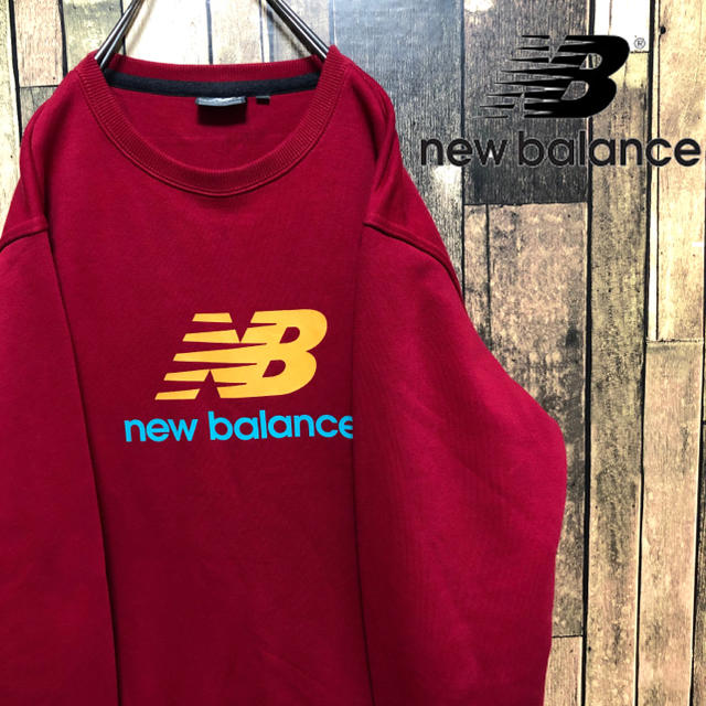 New Balance(ニューバランス)のニューバランス　ビッグロゴ　スウェット　Lサイズ　レッド メンズのトップス(スウェット)の商品写真