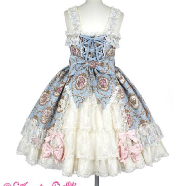 Angelic Pretty(アンジェリックプリティー)の【セット】Angelic Pretty プリンセスロココジャンパースカート レディースのワンピース(ひざ丈ワンピース)の商品写真