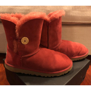 アグ(UGG)のUgg ベイリーボタン　ブーツ　ルビーレッド(ブーツ)