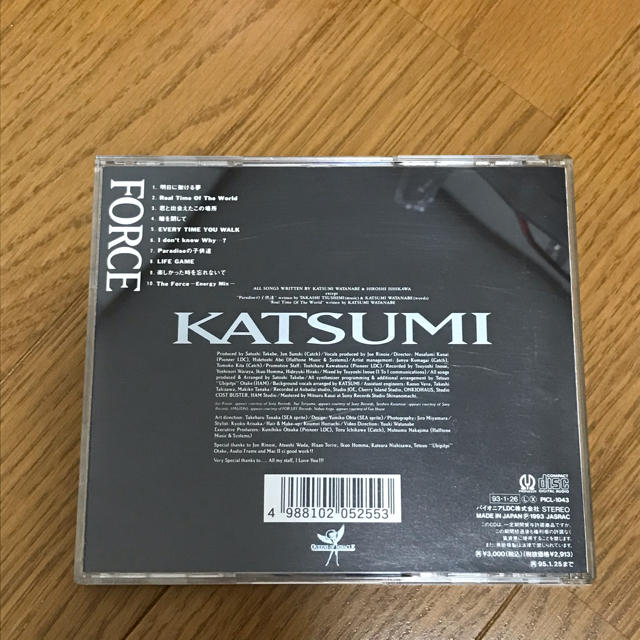 KATSUMI/フォース エンタメ/ホビーのCD(ポップス/ロック(邦楽))の商品写真