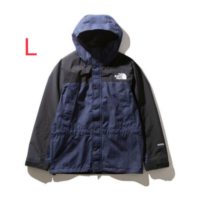 生まれのブランドで THE NORTH L jacket light denim mountain face north - FACE マウンテンパーカー 生まれのブランドで THE NORTH L jacket light denim mountain face north - FACE マウンテンパーカー