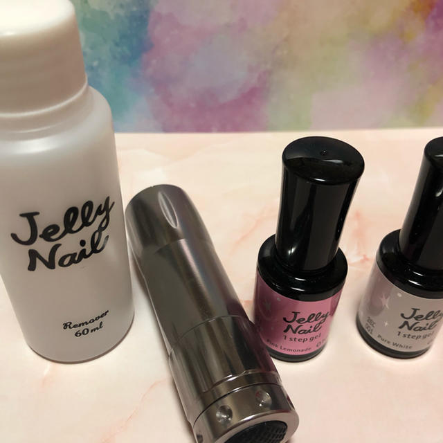 Jelly Nail(ジェリーネイル)のジェリーネイル ジェルネイルキット LEDライト コスメ/美容のネイル(ネイル用品)の商品写真