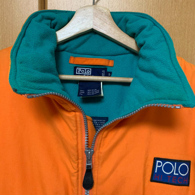 POLO RALPH LAUREN(ポロラルフローレン)のRALPH LAUREN HI TECH MA-1 オレンジ メンズのジャケット/アウター(フライトジャケット)の商品写真
