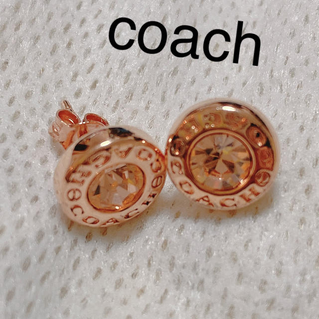 COACH(コーチ)のcoach ピンクゴールド ローズゴールド ピアス レディースのアクセサリー(ピアス)の商品写真