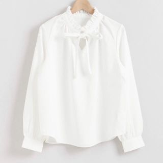 マジェスティックレゴン(MAJESTIC LEGON)のマジェスティックレゴン　ボウタイフリルブラウス(シャツ/ブラウス(長袖/七分))