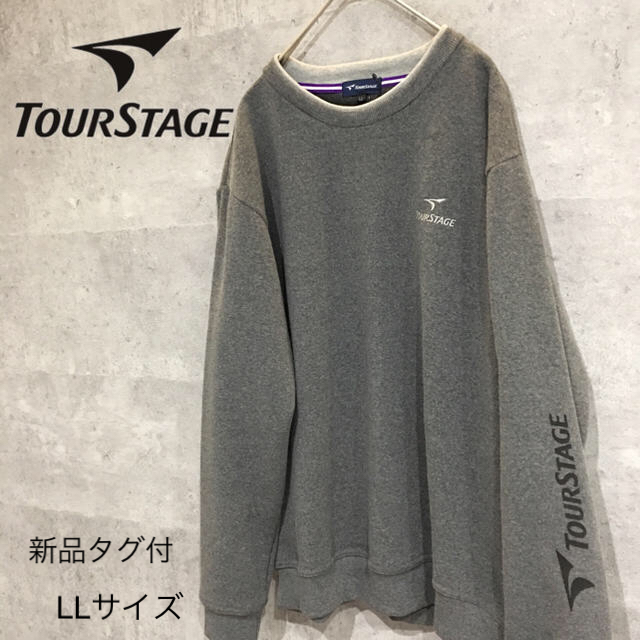 TOURSTAGE(ツアーステージ)の新品タグ付き☆TOUR STAGE トレーナー LL デカロゴ ビッグシルエット メンズのトップス(スウェット)の商品写真