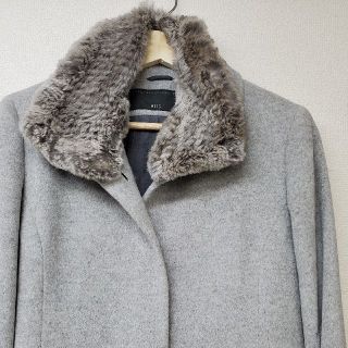 アメリヴィンテージ(Ameri VINTAGE)のMELS RABBIT FUR LONG COAT　アンゴラ65％(毛皮/ファーコート)