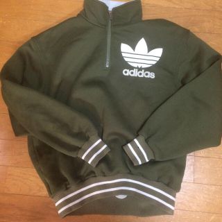 アディダス(adidas)のadidas カーキスウェット👚💖(トレーナー/スウェット)