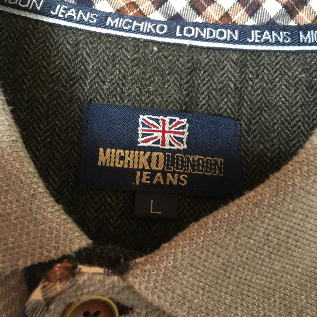 MICHIKO LONDON(ミチコロンドン)のメンズポロシャツ　ミチコロンドンジーンズ　Ｌサイズ メンズのトップス(ポロシャツ)の商品写真